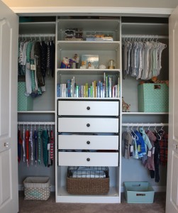 nursery closet makeover