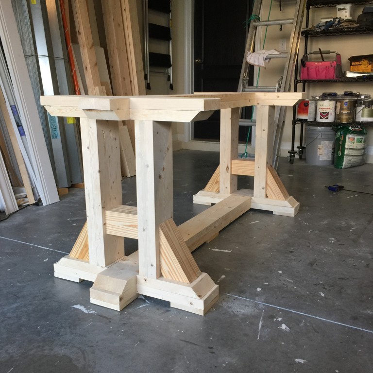 DIY Pottery Barn Breakfast Table - Frills and Drills