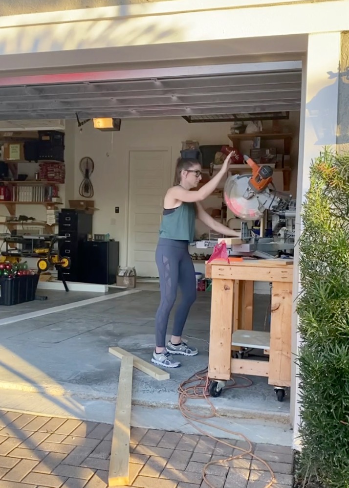 DIY White Coffered Beams